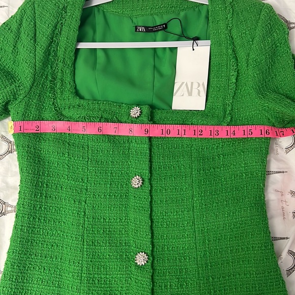 JEWEL GREEN DRESS // ZARA // size medium 💚 - Picture 7 of 11